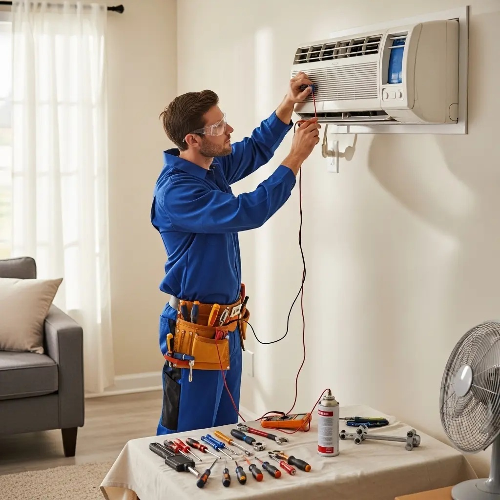 Kırkağaç Lambert Lambert klima gaz dolumu ve bakım – Enerji verimliliği artırıldı. - Teknik servis örneği